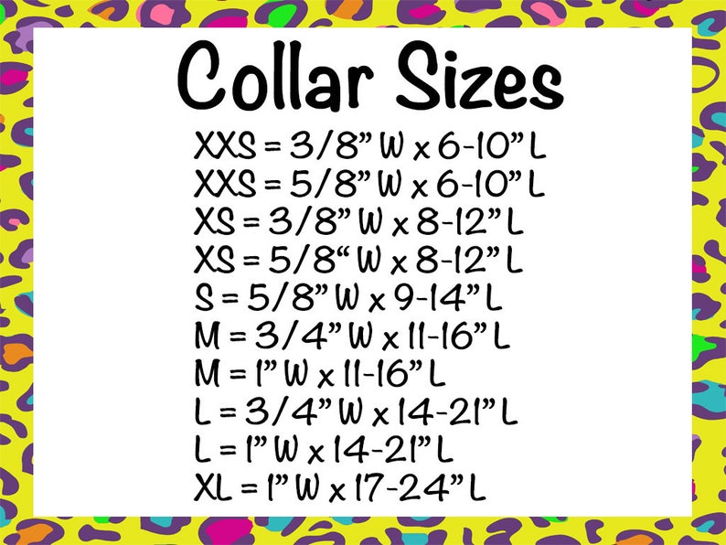 Puede incluir: Un gr&aacute;fico con tallas de cuello para ropa. El gr&aacute;fico enumera las tallas de XXS a XL, con las medidas de ancho y largo correspondientes en pulgadas.