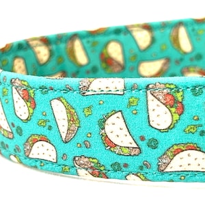 Tacos Dog Collar for Boy, Girl - Gift for Pet, Foodie