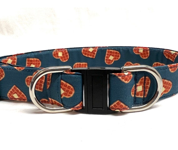 BREAKAWAY Dog Collar for Boy, Girl - Heart Shaped Waffles - Safety