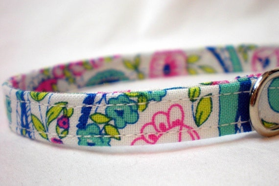 Jennifer Paganelli Cat Collar - Floral Pink - Dance With Me - Breakaway
