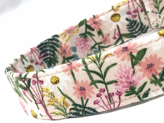 Rifle Paper Co. Dog Collar - Pink Wildflowers