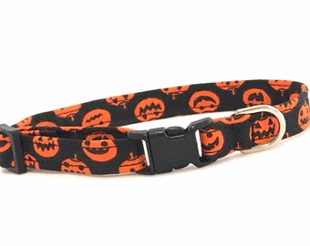 Halloween Cat Collar for Boy, Girl - Breakaway -  Cute Pumpkins