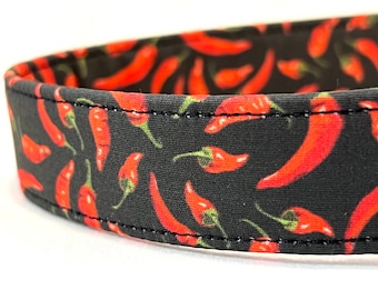 Red Chili Peppers Dog Collar for Boy, Girl