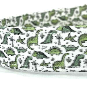Dinosaurs Dog Collar for Boy Girl - XXS, XS, Small, Medium, Large, XL - Green T-Rex