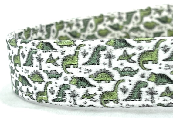 Dinosaurs Dog Collar for Boy Girl - XXS, XS, Small, Medium, Large, XL - Green T-Rex
