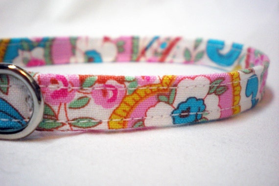 Jennifer Paganelli Cat Collar - Floral Pink - Dance With Me - Breakaway