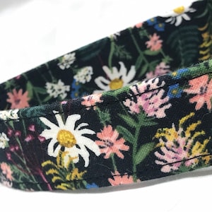 Rifle Paper Co. Dog Collar - Black Wildflowers