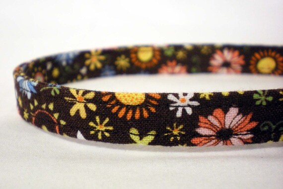 Fall Cat Collar for Boy Girl - Brown Floral - Breakaway