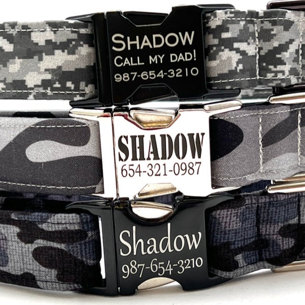 Camo Dog Collar Etsy