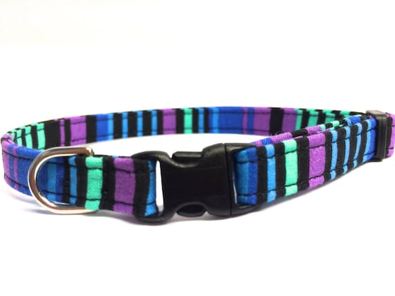 Cat Collar Breakaway - Multi-Color Stripes