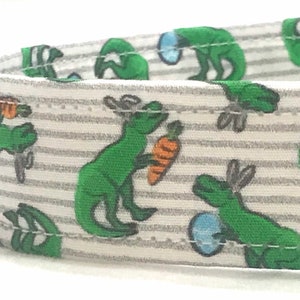 Easter Dog Collar for Boy Girl - Dinosaurs with Easter Eggs, Carrots