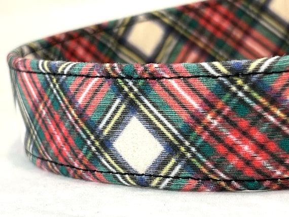 Stewart Tartan Plaid Dog Collar for Boy, Girl
