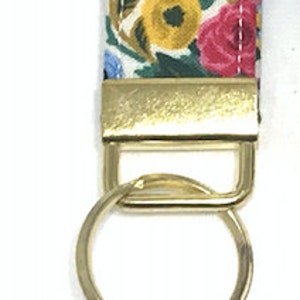 Rifle Paper Co. MINI Key Fobs with Tassels Floral Fabric image 4