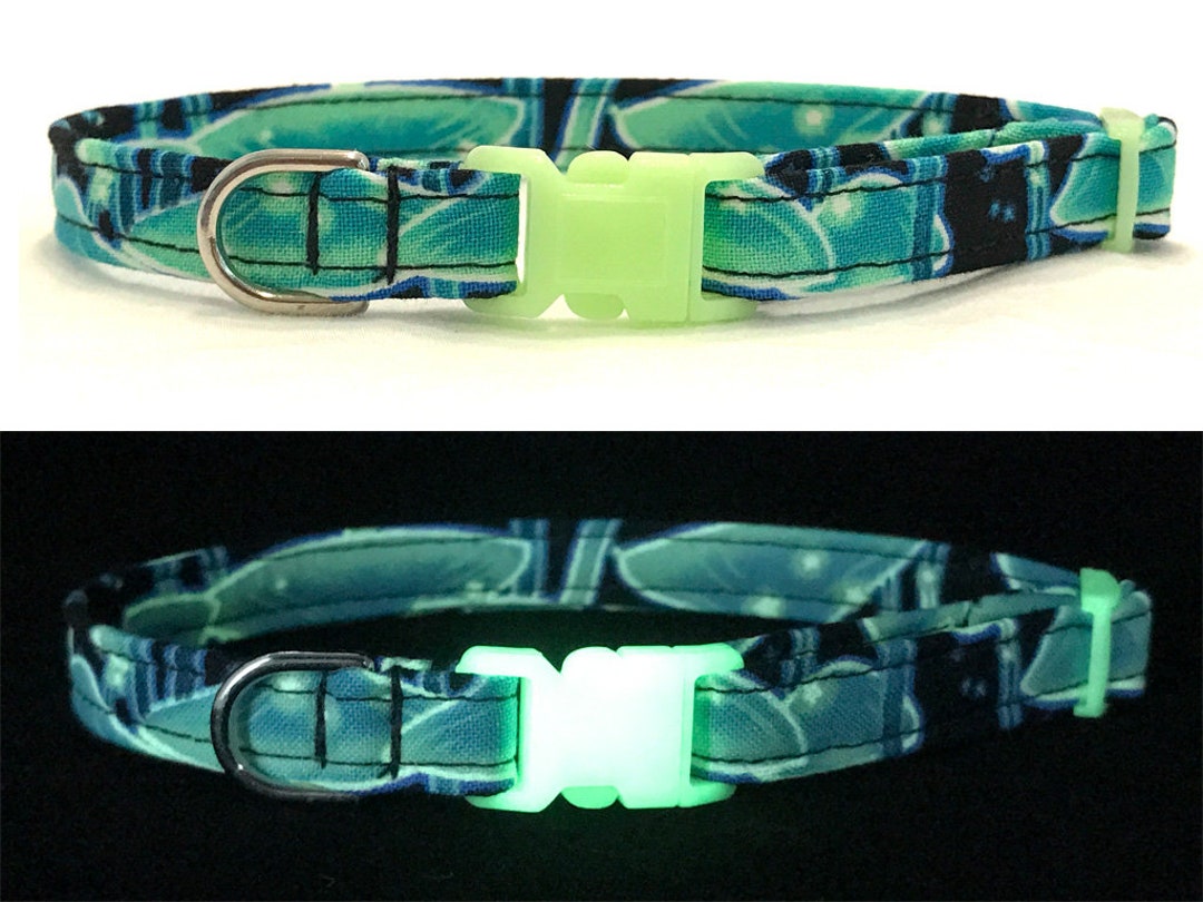 Glow in the Dark Cat Collar Moonscape Breakaway Etsy