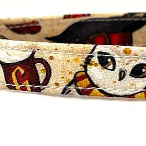 Wizard Breakaway Cat Collar with Bell - Magical Witchcraft - Yellow- Blue- Red- Green