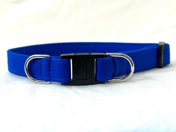 Solid Color BREAKAWAY Dog Collar for Boy, Girl - Safety - Royal Blue - 13 Colors