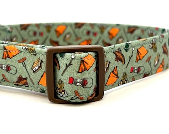 Camping Dog Collar for Boy Girl - XL, Large, Medium, Small, XS