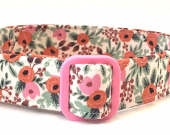 Rifle Paper Co. Dog Collar - Coral Floral - Primavera