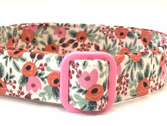 Rifle Paper Co. Dog Collar - Coral Floral - Primavera