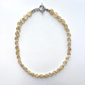 Collar de cuentas color miel y azul, collar de cuentas vintage hecho a mano, joyería para usar a diario.