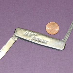 Vtg INOX Advertising knife and nail file UAT AEROMARITIME ...