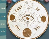 Card of the day Tarot/ affirmation card display plaque,  laser cut file dxf/svg/eps/pdf/XCS digital download