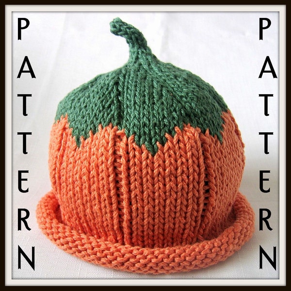 Baby Pumpkin Hat Knitting Pattern, Boston Beanies