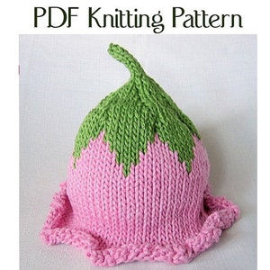 Baby Flower Fairy Hat Pattern, knit, Boston Beanies