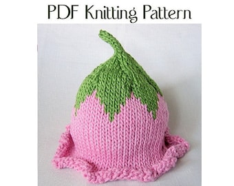 Baby Flower Fairy Hat Pattern, knit, Boston Beanies