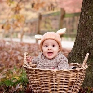 Peter Rabbit Bunny Hat, Knit Baby Hat,  great photo prop