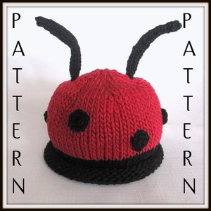 Baby Bumble Bee and Ladybug hat pattern, knit, Boston Beanies image 2