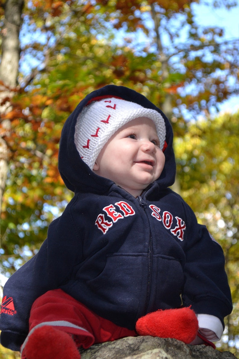 Baby Baseball Hat Pattern Knit Boston Beanies Etsy