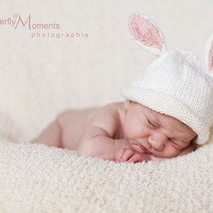 Baby Bunny Hat pattern, knit, Boston Beanies image 3