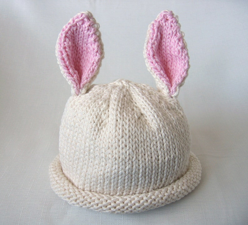 Baby Bunny Hat pattern, knit, Boston Beanies image 5