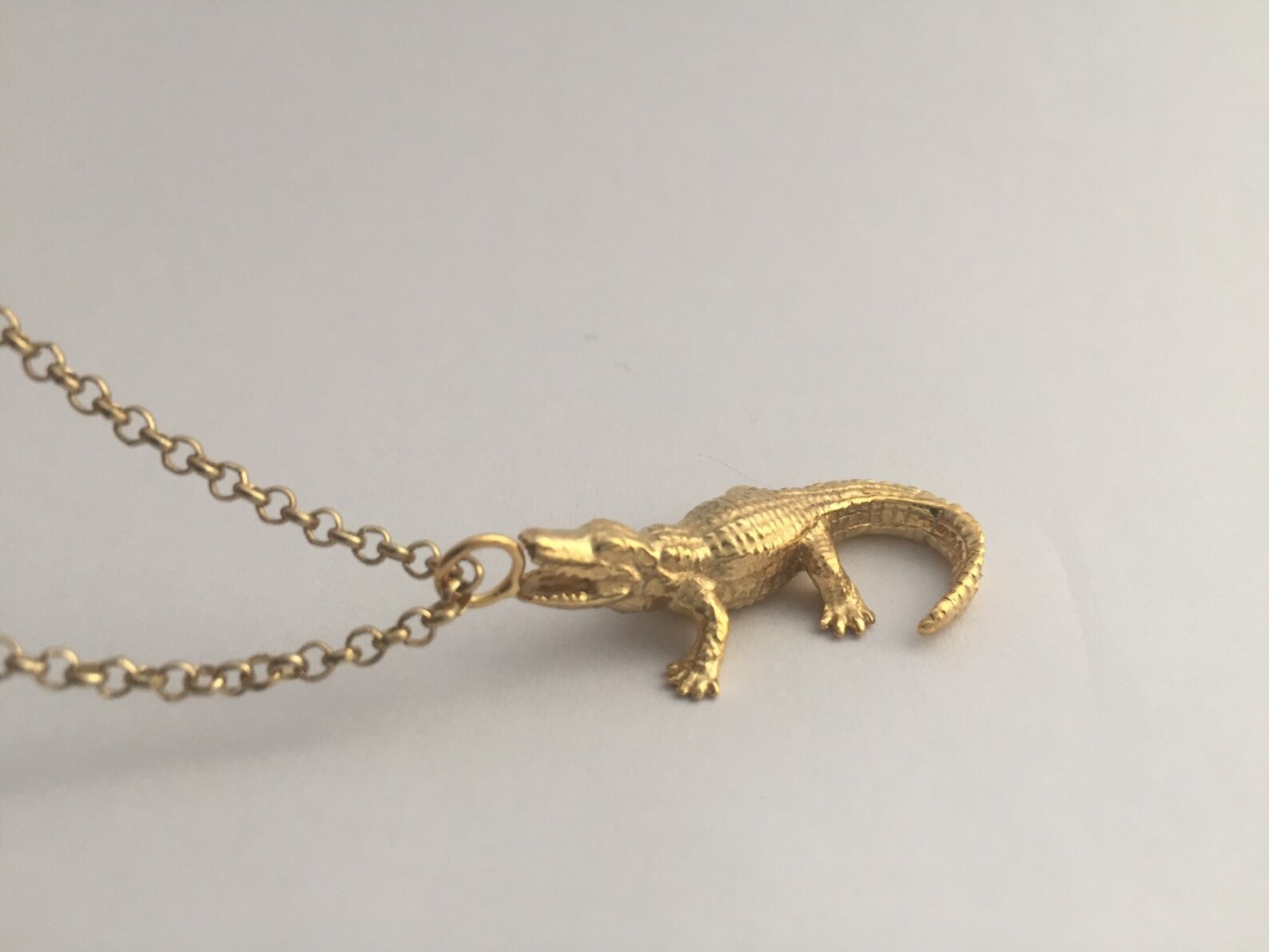 Alligator Necklace Etsy