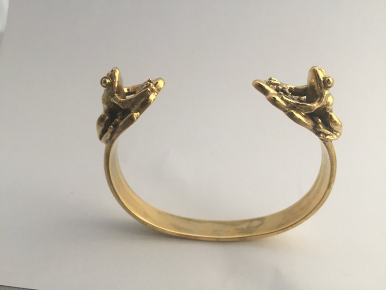 Bronze Cuff Bracelet Cuff Bracelet Metal Bronze Bracelet Mens Frog Jewelry Bronze Bracelet Unique Cuff Bracelet Frog Bracelet