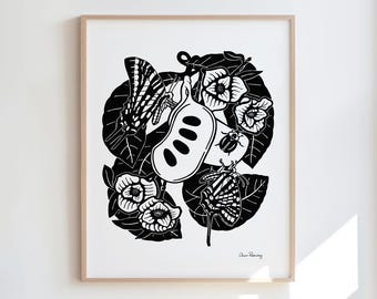 Pawpaw & Swallowtail 11x14 Art Print