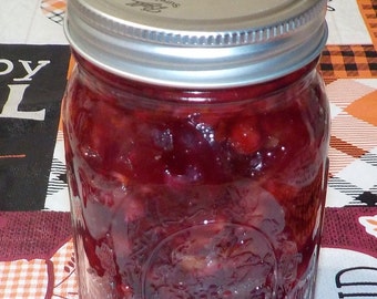 Homemade Cranberry Relish With or Without Walnuts 16oz Jar