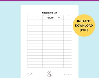 Rx Medication List | Track and log your prescriptions & supplements