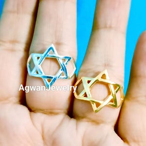 Star Of David Ring, Sterling Silver 925, Jewish Star, Magen David, Jewish Jewelry, David Shield Ring, Judaica Jewelry, Israel Gifts