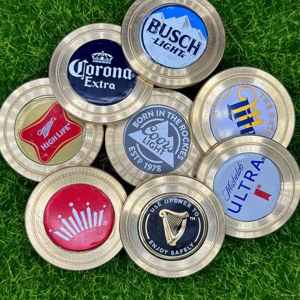 Marcador de pelota de golf de cerveza