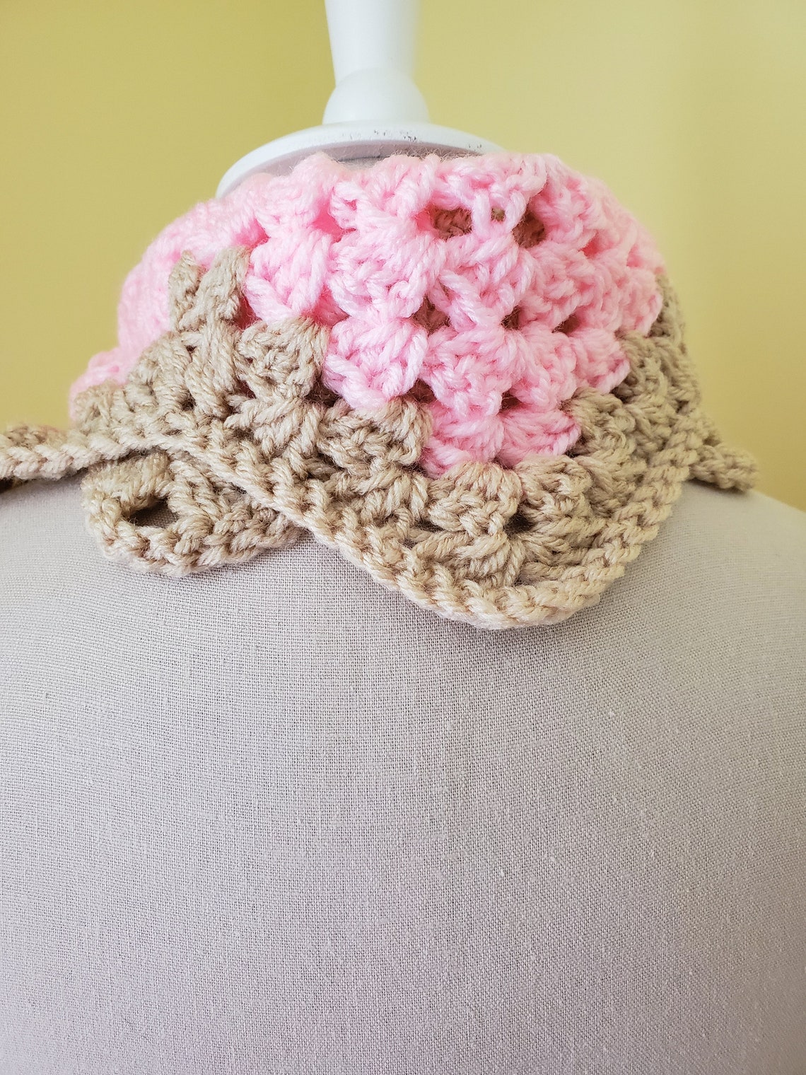 Pink Neck Warmer Pink Collar Neck Warmer Adjustable Neck Etsy