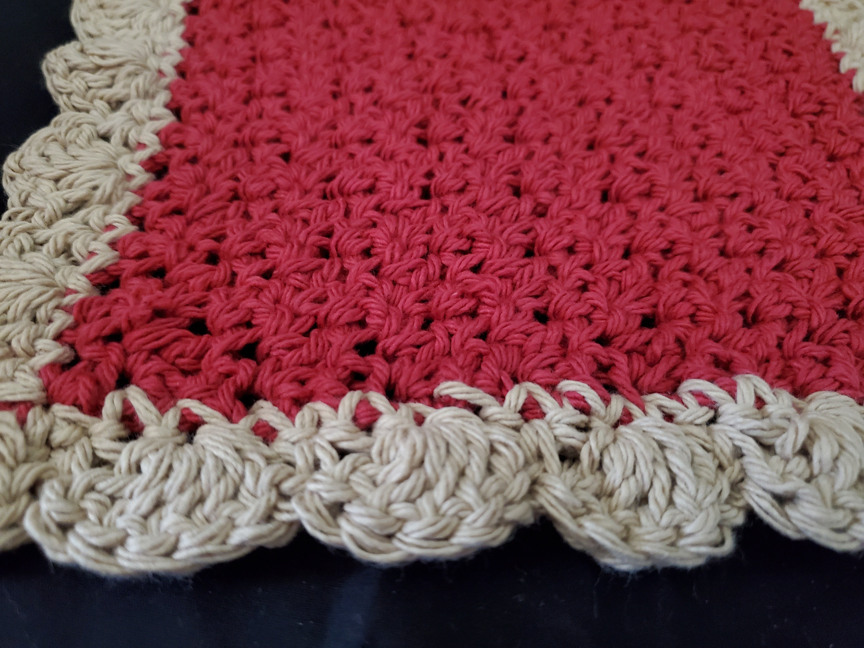 Indigo Crochet Cotton Washcloth Set Washcloth Set Cotton Etsy