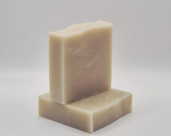 Bentonite Clay Cold Process Soap - Handmade, Unscented, Eco-Friendly Bath Bar for Oily Skin, Natural Gentle Cleanser, Vegan.