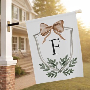 Personalized Garden Flag, Monogram Flag, Family Flag, Housewarminggift, Personal Garden Gift, Personal Garden Flag, Custom Yard Flag image 2