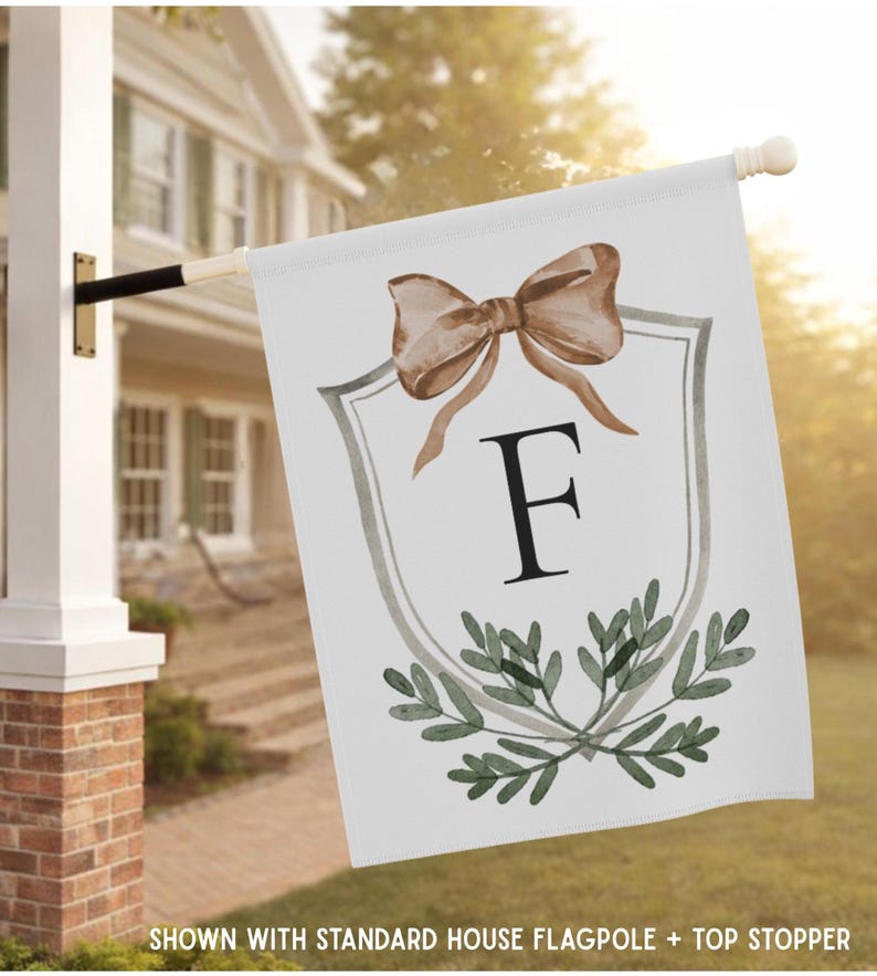 Personalized Garden Flag, Monogram Flag, Family Flag, Housewarminggift, Personal Garden Gift, Personal Garden Flag, Custom Yard Flag image 2