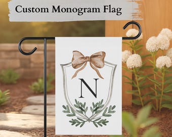 Personalized Garden Flag, Monogram Flag, Family Flag, Housewarminggift, Personal Garden Gift, Personal Garden Flag, Custom Yard Flag