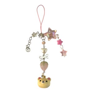 My sweet piano and Korilakkuma phone charm, kawaii phone charm, key chains, fast shipping