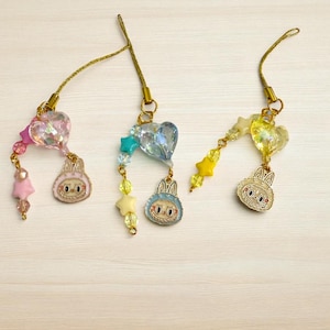 Labubu keycharms, cute mini labubu keycharms, fast shipping