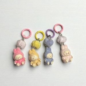 Labubu keycharms, cute mini labubu keycharms, fast shipping